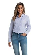 WHITE/BLUE STRIPE