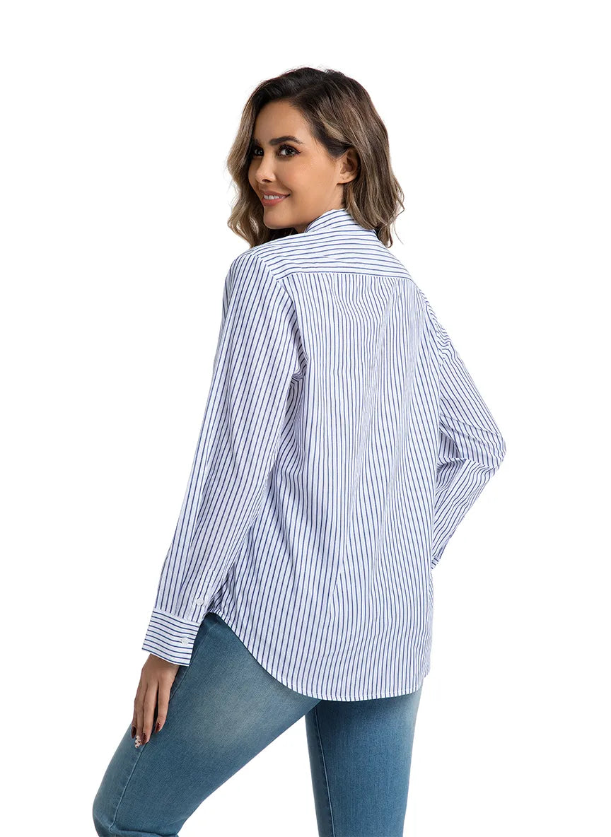 WHITE/BLUE STRIPE